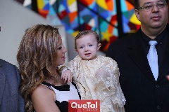  Marijó Pérez con su mamá y su padrino.