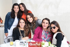  María José Maza, Vanessa Arellano, Diana Olvera, Romina, Claudette Villasana y Lorena Navarrete.
