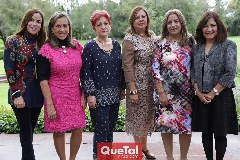 Diana Guel, Rocío de Sigona, Adela Martínez, Silvia de Garza, Martha Acevedo y Gladys Castellanos.