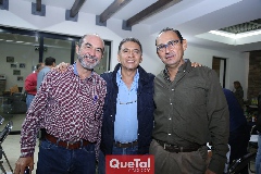  Carlos González, Jorge Sandoval y Rafael Villalobos.