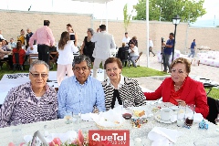   Ramón Alonso, Javier Molina, Lupita Molina y Arabela Vázquez .