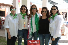  Claudia Hinojosa, Claudia Artolózaga, Adriana Pedroza, Lorena Ortiz y Maricel Gutiérrez.