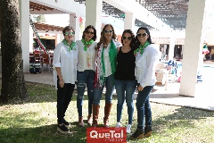  Claudia Hinojosa, Claudia Artolózaga, Adriana Pedroza, Lorena Ortiz y Maricel Gutiérrez.