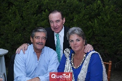 Agustín Loyo, Abelardo Uría e Irene Dent de Loyo.