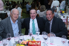 Pablo Aldrete, Abelardo Uría y Gustavo Rodríguez.