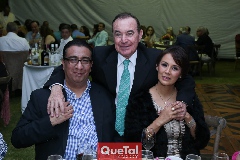 Felipe Ortega, Abelardo Uría y Alma Grimaldo.