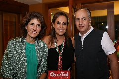  Rocío Güemes, Erika Medrano y Rafael Salses.