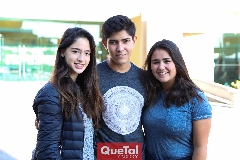 María Enríquez, Daniel Ruiz y Elisa Fernández  .