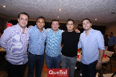  Memo Rivera, Sergio Guerrero, Jorge Alonso, Alfredo Toranzo y Diego Chávez.