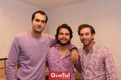  José Iga, Rodrigo Mercado y Andrés Torres.