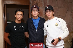  Alejandro Canseco, Rodrigo Jerez y Alex Anaya.