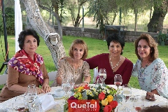  Yolanda Cardona, Patricia Vivanco, Roxy González Santacruz y Liliana Vázquez.