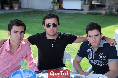  Javier Hernández, Diego Zepeda y Julio Córdova.