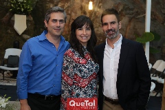  Alejandro Betzfelder, Cynthia Alcalde y Rodrigo Alcalde.