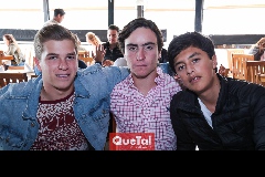  Juan Pablo Mendizábal, Mateo Guerra y José Miguel Ruiz.