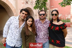  Lalo Ortega, Daniela Gómez, Oliverio López y Martha Acevedo.