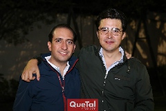 En la despedida.