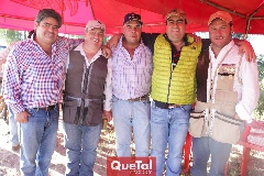  Francisco Leos, Rodrigo Gómez, Jaime Ascanio, Juan José Leos y Juan Benavente.