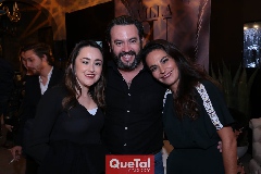 Martha Contreras, Sergio Medellín y Malena Villasuso.