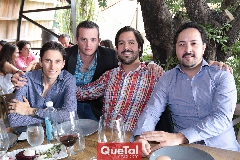  Jonathan Rivera, Eduardo Zermeño, Miguel Martínez y Salim Gutiérrez.