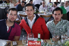  José Zendejas, Rodrigo Díaz de León y Jaime Ascanio.