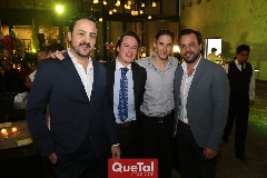 Salim Gutiérrez, Alberto Lozano, Jonathan Rivera y Rodrigo Medellín.