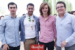  Mauricio Pérez, Carlos Barba, Andrés Bárcena y Manu Gómez.