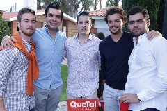  Alejandro Gómez, Rodrigo Pérez, Alejandro Sánchez, Daniel Medina y Juan Pablo Abud.