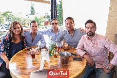  Lorena Madrigal, Juan Fer Rojas, Héctor Parra, Mario Betancourt y Héctor D’Argence.