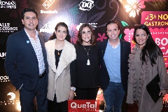 Horacio Oropeza, Ana Sofía Velázquez, Maga Nieto, Roberto Mercado y Syndhia Gutiérrez.