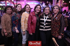  Carmelita de Velázquez, Diana Guel, Silvia Esparza, Mónica Alcalde, Rocío de Sigona y Lula Hernández.