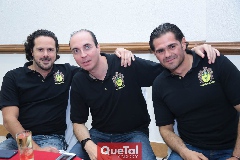  Esteban Rivero, Alberto Pacha y Félix González.