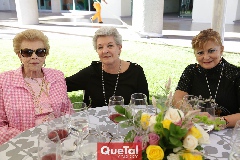  Bertha Díaz Infante, Montserrat Mancilla y Consuelo Mercado.