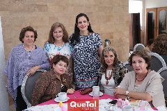  Maga Guerra, Chela Wagner, Begoña López, Alicia Puga, Ligia Cuadra y Socko Ortiz.