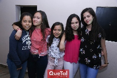 Fátima, Danna, Natalia, Rocío y Ximena.