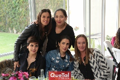  Valeria Ibarra, Lorena Aldrete, Carla Canseco, Lourdes Orozco y Maru Muñiz.