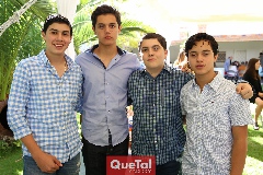  Fer Marín, Gerardo Torres Fonte, Javier Dávila y Patricio Aguillón.
