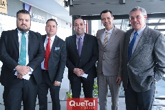  Ernesto Mondragón, Gerardo Parra, Alfredo Pechín, Gerardo Gutiérrez y Carlos Ordóñez.