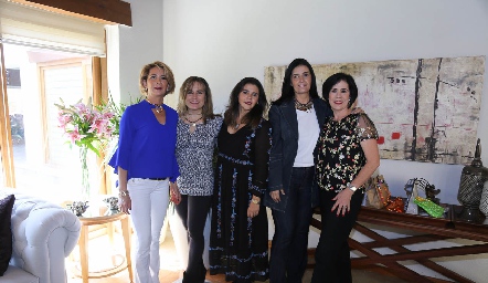  Isabel Carrillo, Ana Lila Von Der Meden, Paty Valadés, Rocío Espinosa y Carmenchu Motilla.