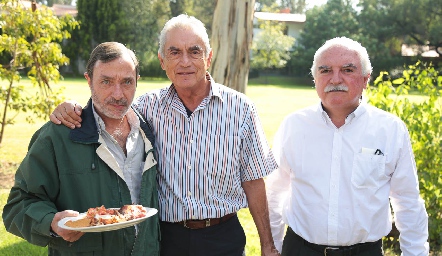  Ángel Candia, Antonio Acebo y Sergio Acebo.