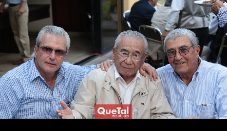  Claudio Meade, Salomón Leiva y Gilberto Galván.