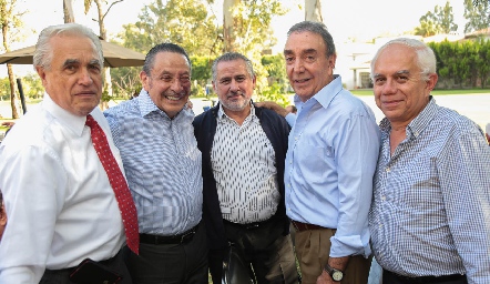  Octaviano Gómez y Gómez, Armando Rivera, Ricardo Sánchez, Gustavo Puente y Filiberto Estrada.