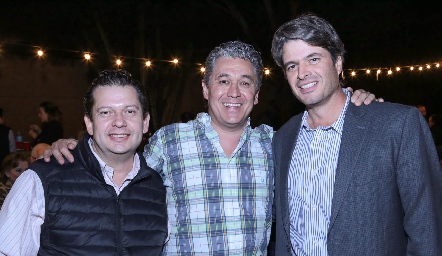  Agustín Huerta, Gusi Dávalos y Javier Zermeño.