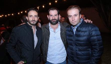  Eduardo Flores, Felipe González y Mauricio Lizaola.