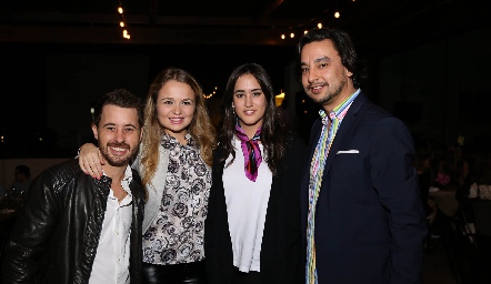  Alfonso, Dany Chapa, Melissa González y Carlo Martínez .