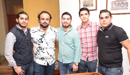  Gonzalo Calderón, Ernesto Balbontín, Carlos Sautto, Mauricio Espínolo y Alexis Leija.