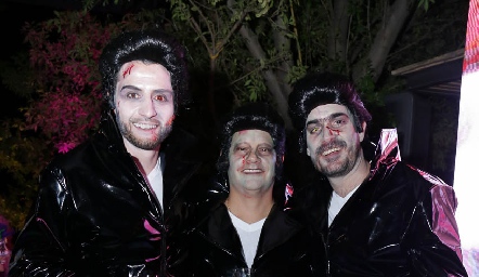  Carlos de los Santos, Sergio Quibrera y Manuel González.
