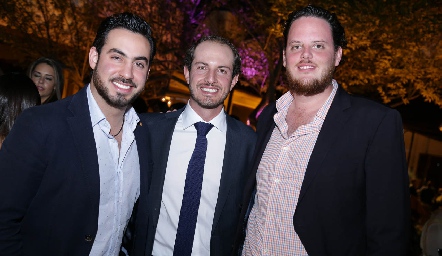  Gerardo Chevaile, Octavio Aguillón y Rodrigo Ruiz.