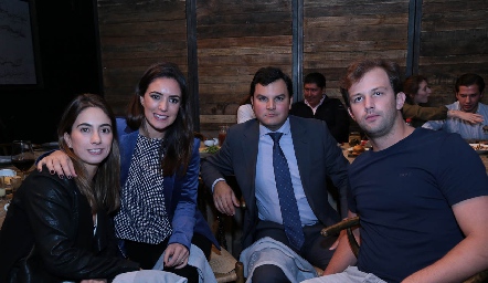  Lorena Andrés, Mari Ceci Herrera, Raúl Torres y Alejandro Abud.