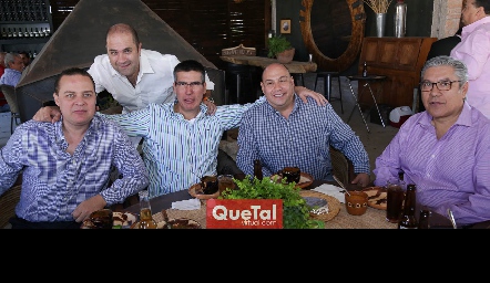  José Manuel Guerra, Lalo Nieto, Mauricio Alcalde, josé Ángel Morales y Armando Martínez.
